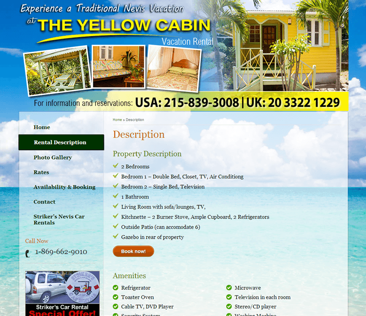 Yellow Cabin Nevis