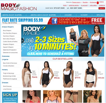 Body Magic Fashion - Ecommerce Website Design