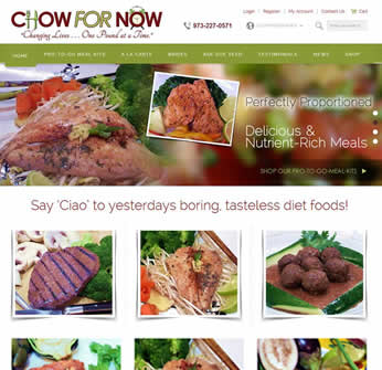 Chow For Now Foods - Ecommerce Website Design