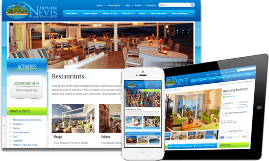 Explore Nevis - Web Design